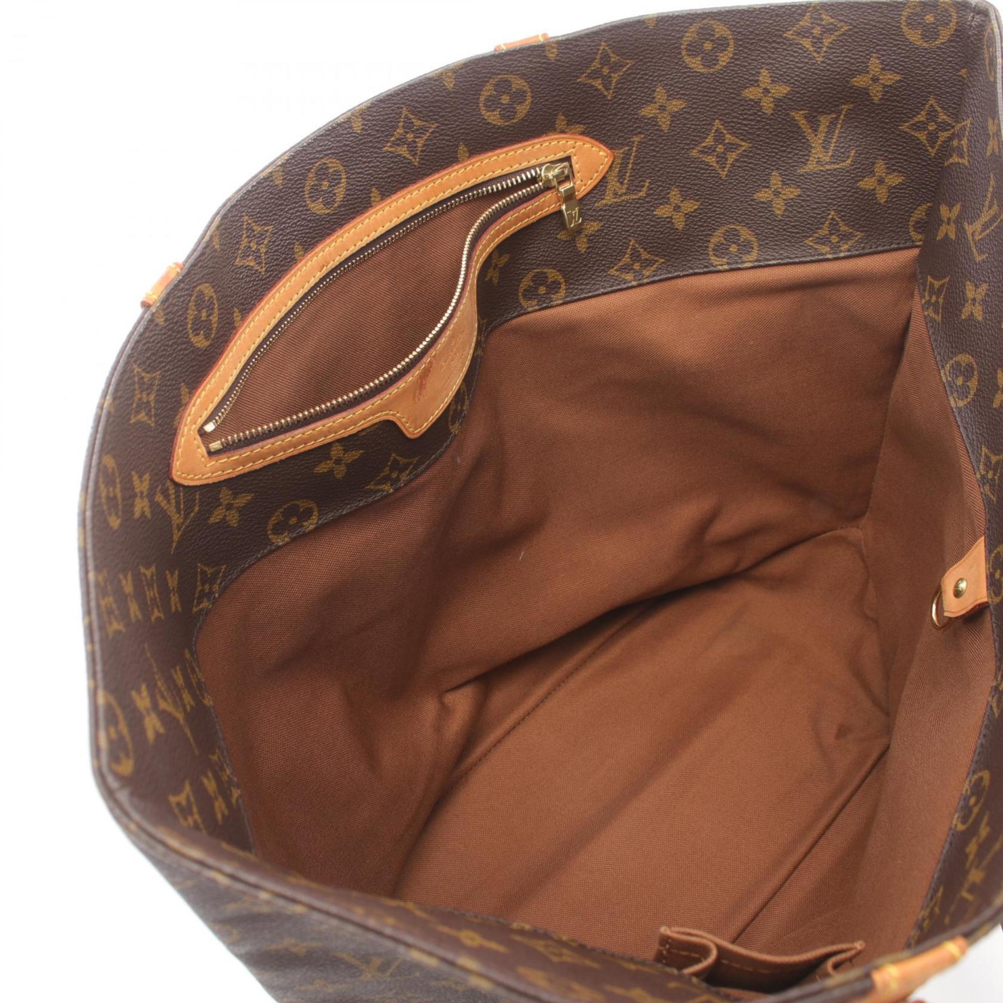 Louis Vuitton LOUIS VUITTON Sac Monogram Tote Bag Coated Canvas Leather Women's Brown M51108