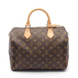 Louis Vuitton Speedy 30 Monogram Handbag Bag Coated Canvas Leather Women's Brown M41526