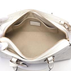 LOUIS VUITTON On the Go EW Monogram Handbag Bag Leather Women's White M11274