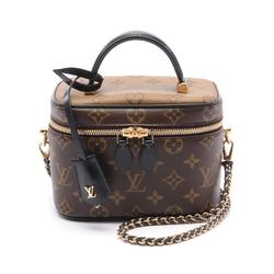 LOUIS VUITTON Vanity NV PM Monogram Reverse Handbag Bag Coated Canvas Leather Women's Brown Black M45165