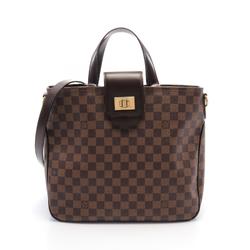 Louis Vuitton LOUIS VUITTON Cabas Roseberry Damier Ebene Handbag Bag Coated Canvas Leather Women's Brown N41177