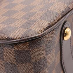 Louis Vuitton LOUIS VUITTON Cabas Roseberry Damier Ebene Handbag Bag Coated Canvas Leather Women's Brown N41177