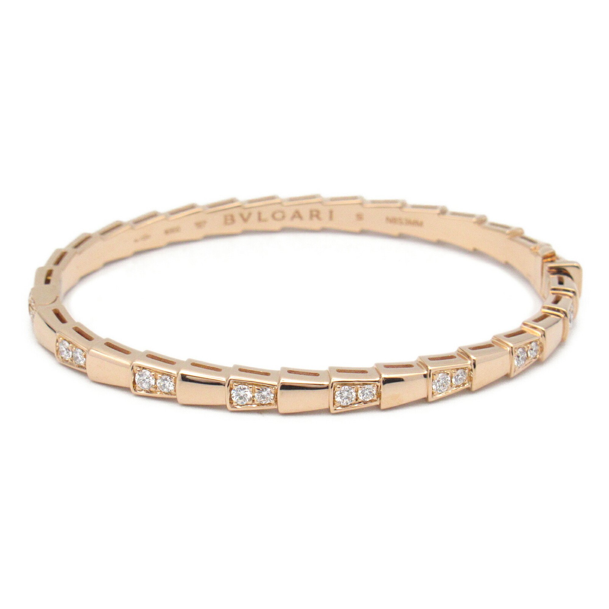 BVLGARI Serpenti Viper Diamond Bracelet, K18PG (pink gold), diamond, ladies, clear