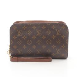 Louis Vuitton LOUIS VUITTON Orsay Second Bag Clutch Coated Canvas Leather Monogram Men's Brown M51790