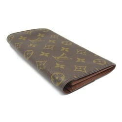 Louis Vuitton LOUIS VUITTON Pochette Porto Monnaie Credit Bi-fold long wallet Wallet Coated canvas Monogram Men's Women's Brown M61725