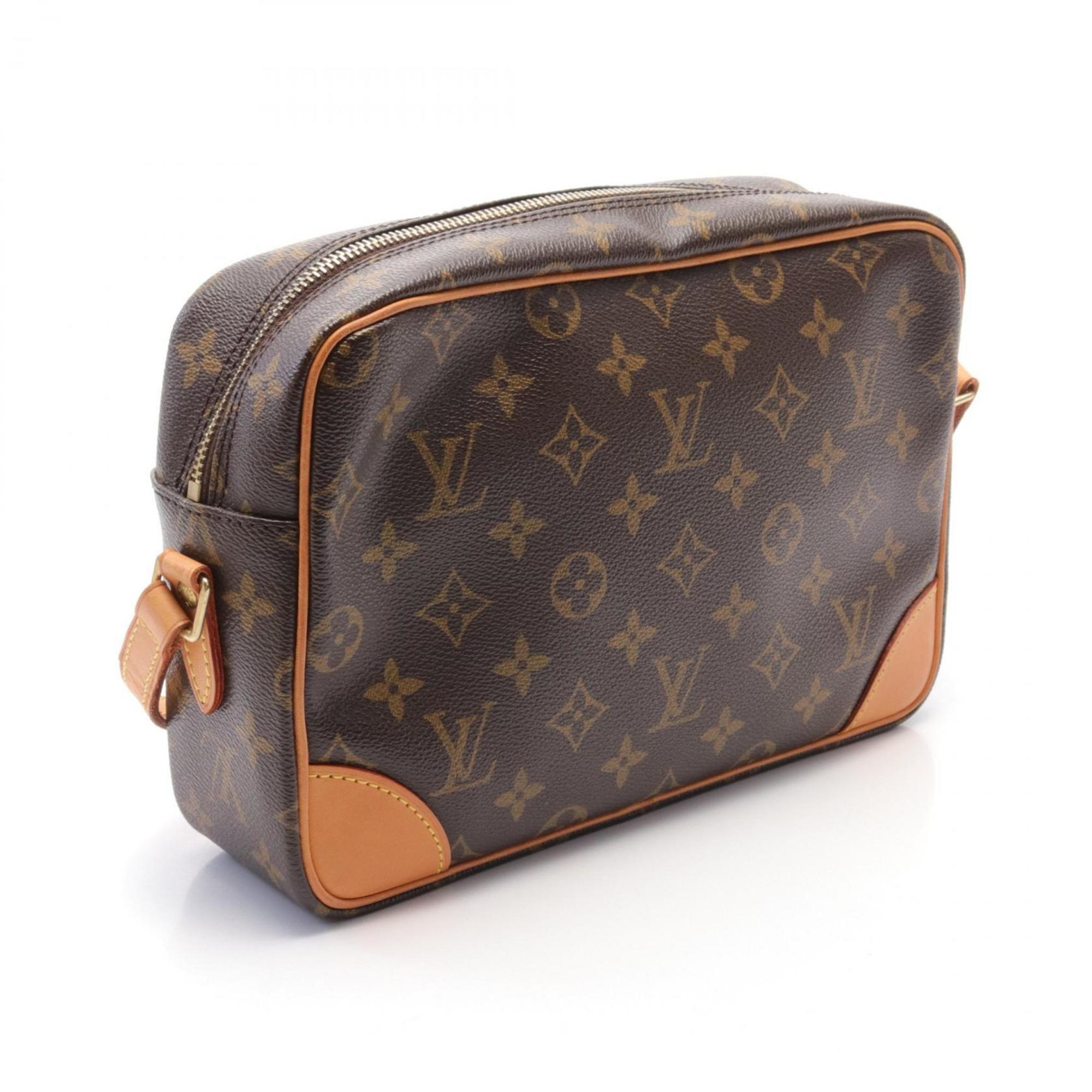 Louis Vuitton Trocadero 27 Monogram Shoulder Bag, Coated Canvas, Leather, Women's, Brown, M51274