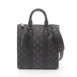 Louis Vuitton LOUIS VUITTON Sac Plat Cross Monogram Eclipse Handbag Bag Coated Canvas Leather Men's Black M46098