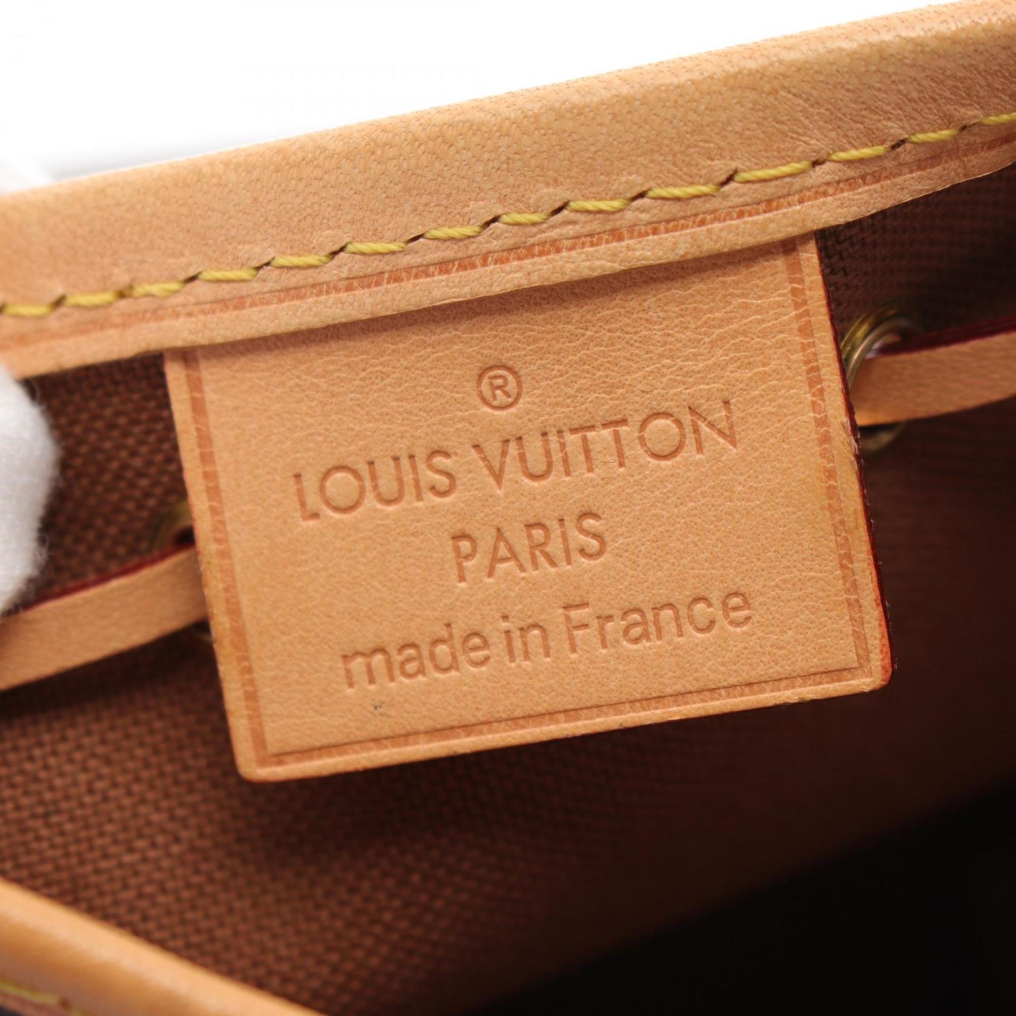 Louis Vuitton Nano Noe Monogram Shoulder Bag, Coated Canvas, Leather, Women's, Brown, M41346