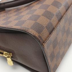 Louis Vuitton Triana Damier Ebene Handbag Bag Coated Canvas Leather Women's Brown N51155