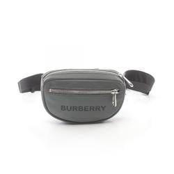 Burberry BURBERRY Waist Bag Body Nylon Women's Gray 8052888