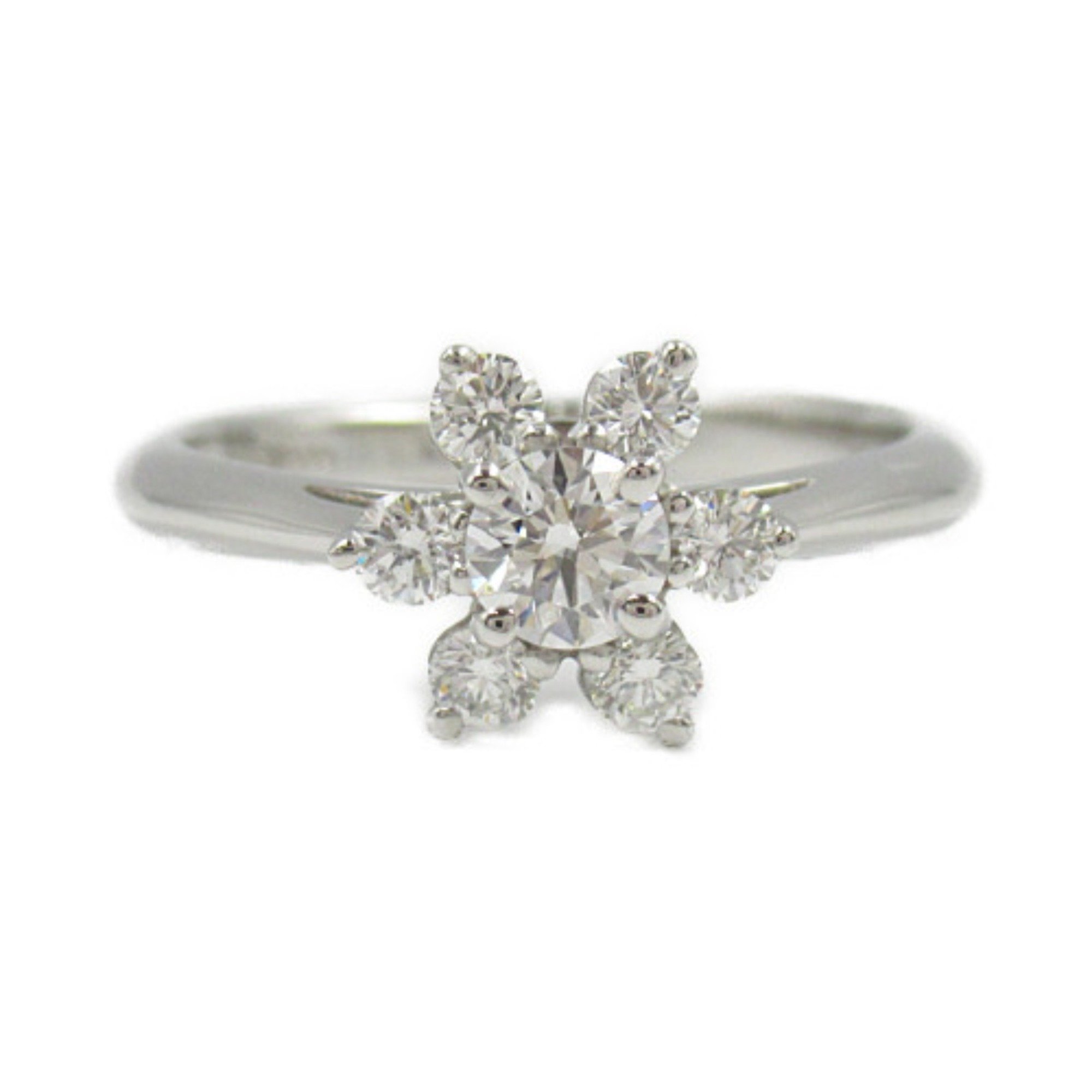 Tiffany & Co. Buttercup Diamond Ring, Pt950 Platinum, Diamond, Women's, Clear