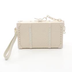 Louis Vuitton LOUIS VUITTON Wallet Trunk Monogram Second Bag Clutch Leather Women's White M20153