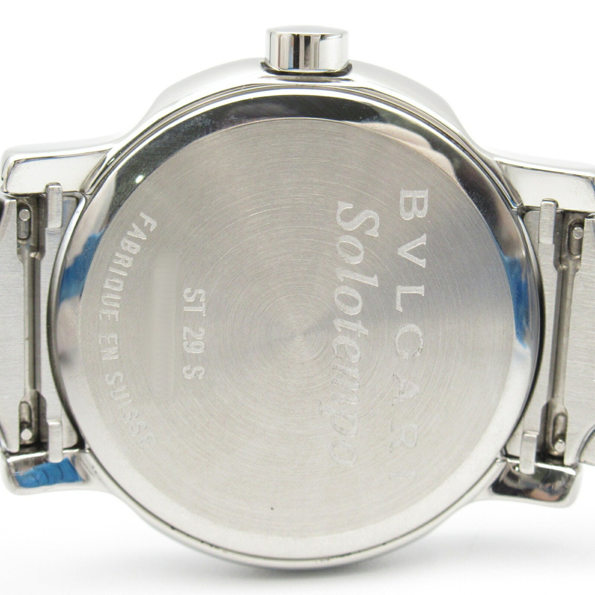 BVLGARI Solotempo Watch Stainless Steel Ladies White ST29S