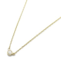 Tiffany & Co. By the Yard Necklace, K18 (yellow gold), diamond, ladies, clear