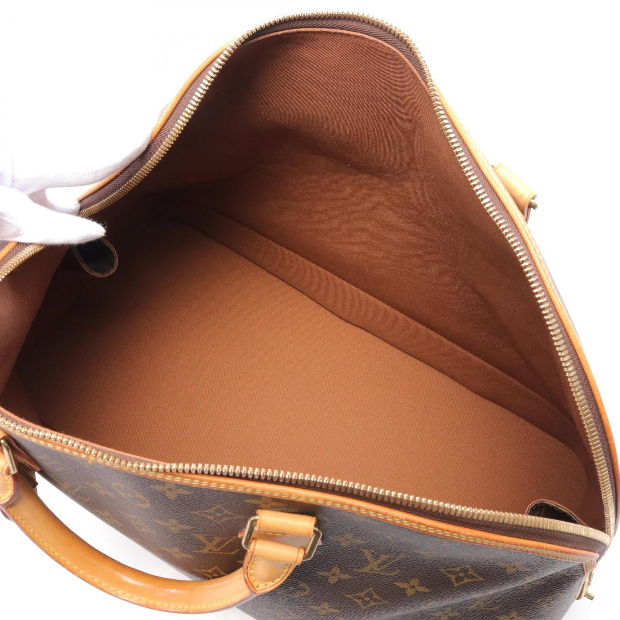 Louis Vuitton Alma Voyage MM Monogram Boston Bag, Coated Canvas, Leather, Women's, Brown, M41446