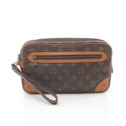 Louis Vuitton LOUIS VUITTON Marly Dragonne Monogram Second Bag Clutch Coated Canvas Leather Men's Women's Brown M51825