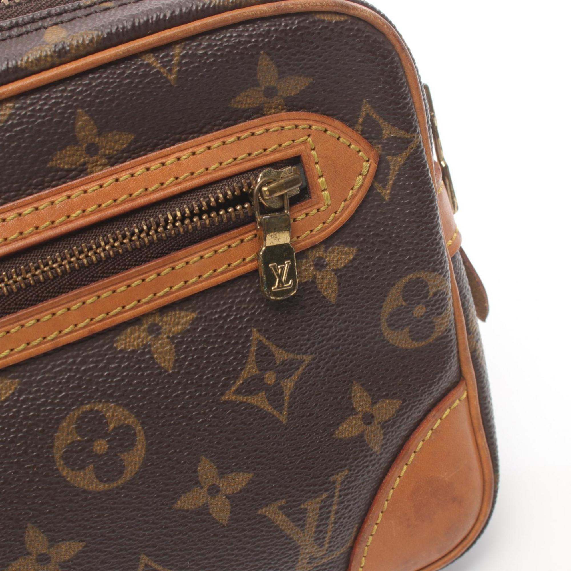 Louis Vuitton LOUIS VUITTON Marly Dragonne Monogram Second Bag Clutch Coated Canvas Leather Men's Women's Brown M51825