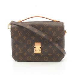 Louis Vuitton LOUIS VUITTON Pochette Metis MM Monogram Handbag Bag Coated Canvas Leather Women's Brown M44875