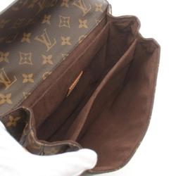 Louis Vuitton LOUIS VUITTON Pochette Metis MM Monogram Handbag Bag Coated Canvas Leather Women's Brown M44875