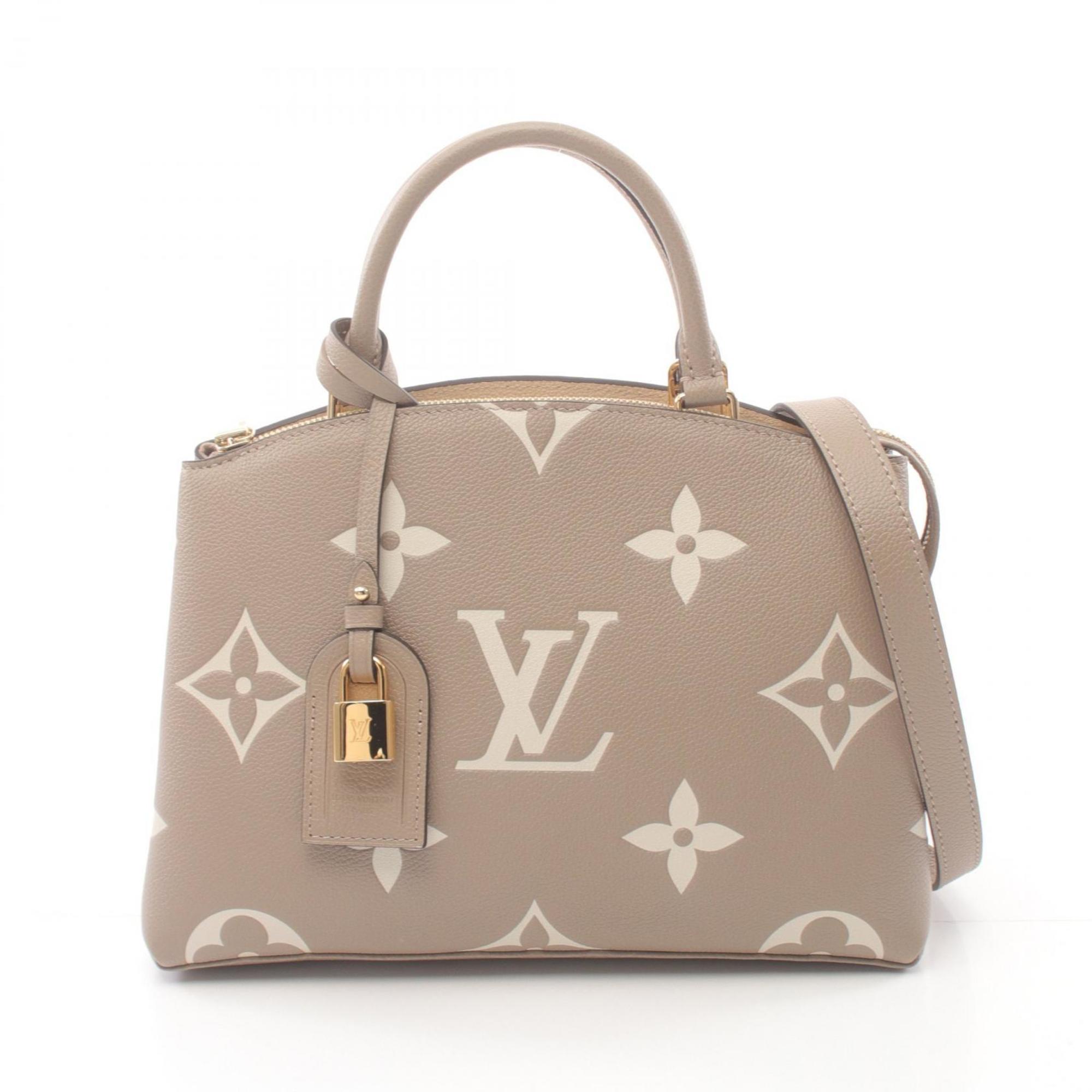 LOUIS VUITTON Petit Palais PM Handbag Bag Leather Monogram Empreinte Women's Beige M58914