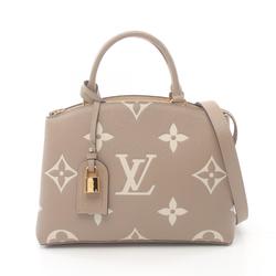 LOUIS VUITTON Petit Palais PM Handbag Bag Leather Monogram Empreinte Women's Beige M58914