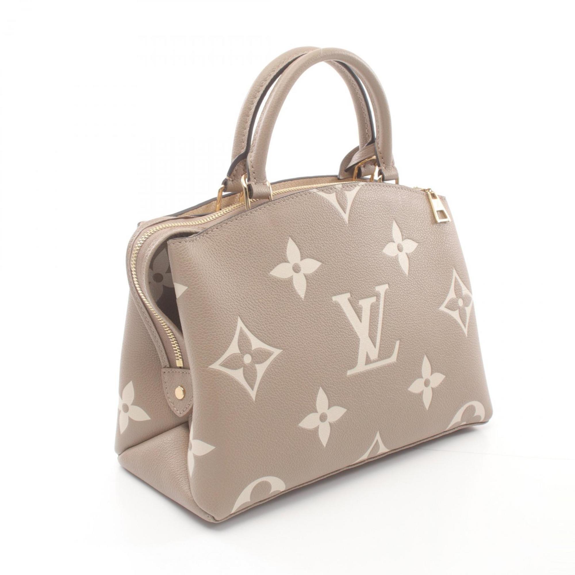 LOUIS VUITTON Petit Palais PM Handbag Bag Leather Monogram Empreinte Women's Beige M58914