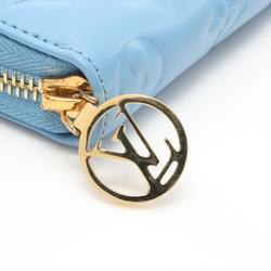 Louis Vuitton LOUIS VUITTON Zippy Wallet Coussin Monogram Blue Round Long Leather Women's M82051