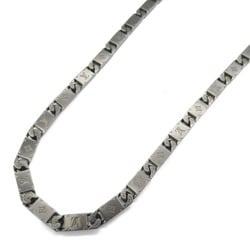 Louis Vuitton LOUIS VUITTON Necklace Monogram Tied Up Stainless Steel Men's Black M01782