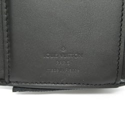 Louis Vuitton LOUIS VUITTON Portefeuille Pilot Tri-fold Wallet Coated Canvas Monogram Taurillon Leather Men's Black M82556