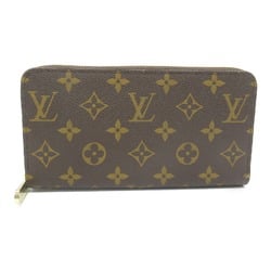 Louis Vuitton Zippy Wallet Round Long Coated Canvas Monogram Men's Women's Brown M42616