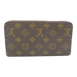 Louis Vuitton Zippy Wallet Round Long Coated Canvas Monogram Men's Women's Brown M42616