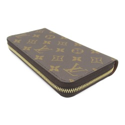 Louis Vuitton Zippy Wallet Round Long Coated Canvas Monogram Men's Women's Brown M42616