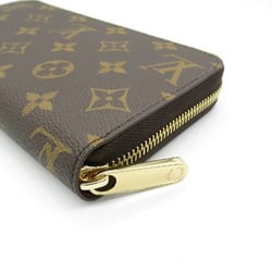 Louis Vuitton Zippy Wallet Round Long Coated Canvas Monogram Men's Women's Brown M42616