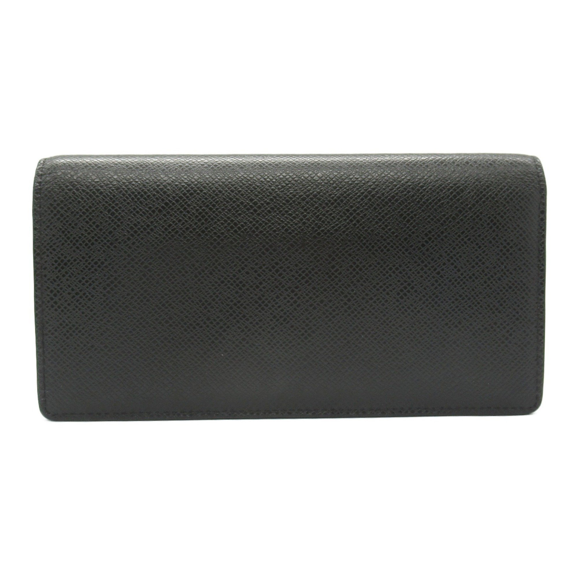 Louis Vuitton LOUIS VUITTON Portefeuille Brazza Bi-fold Long Wallet Calf (Cowhide) Taiga Men's Black M30501