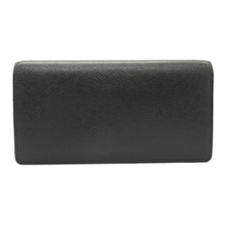 Louis Vuitton LOUIS VUITTON Portefeuille Brazza Bi-fold Long Wallet Calf (Cowhide) Taiga Men's Black M30501