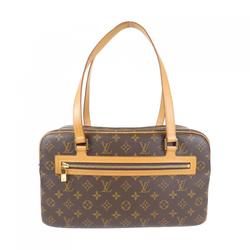 Louis Vuitton Cite GM Shoulder Bag, Coated Canvas, Leather, Monogram, Women's, Brown, MARRON, GOLD Hardware, M51181