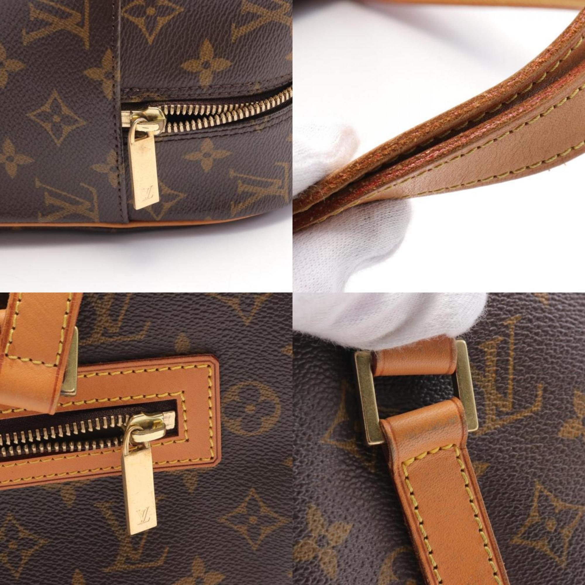 Louis Vuitton Cite GM Shoulder Bag, Coated Canvas, Leather, Monogram, Women's, Brown, MARRON, GOLD Hardware, M51181