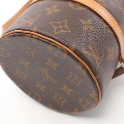 Louis Vuitton Papillon 26 Monogram Handbag Bag Coated Canvas Leather Women's Brown M51386