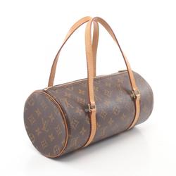 Louis Vuitton Papillon 26 Monogram Handbag Bag Coated Canvas Leather Women's Brown M51386