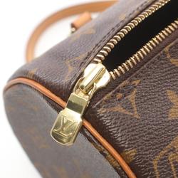 Louis Vuitton Papillon 26 Monogram Handbag Bag Coated Canvas Leather Women's Brown M51386