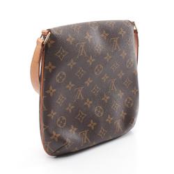 Louis Vuitton Musette Salsa Long Strap Monogram Shoulder Bag, Coated Canvas, Leather, Women's, Brown, M51387