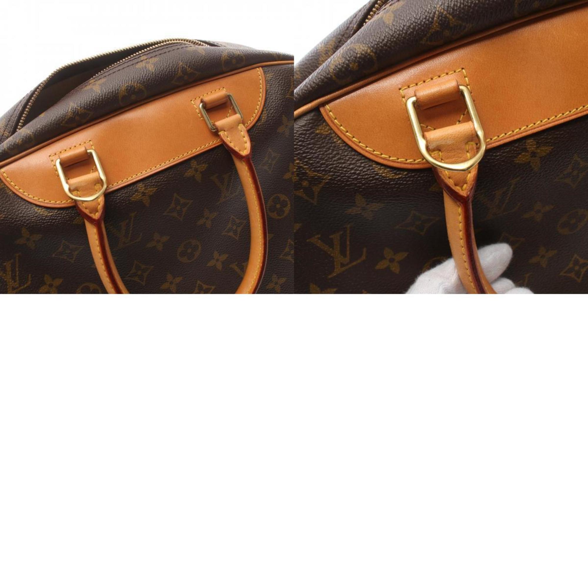 Louis Vuitton LOUIS VUITTON Deauville Bowling Vanity Monogram Handbag Bag Coated Canvas Leather Women's Brown M47270