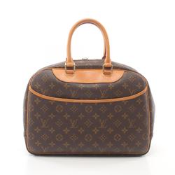 Louis Vuitton LOUIS VUITTON Deauville Bowling Vanity Monogram Handbag Bag Coated Canvas Leather Women's Brown M47270