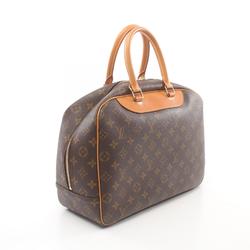 Louis Vuitton LOUIS VUITTON Deauville Bowling Vanity Monogram Handbag Bag Coated Canvas Leather Women's Brown M47270