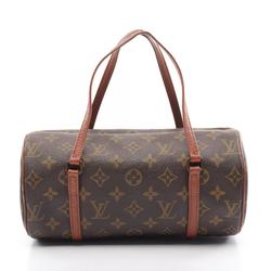 Louis Vuitton Papillon 26 Monogram Handbag Bag Coated Canvas Leather Women's Brown M51366