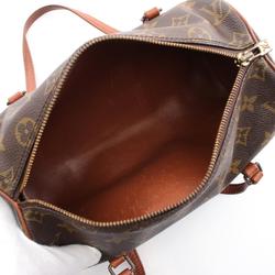 Louis Vuitton Papillon 26 Monogram Handbag Bag Coated Canvas Leather Women's Brown M51366