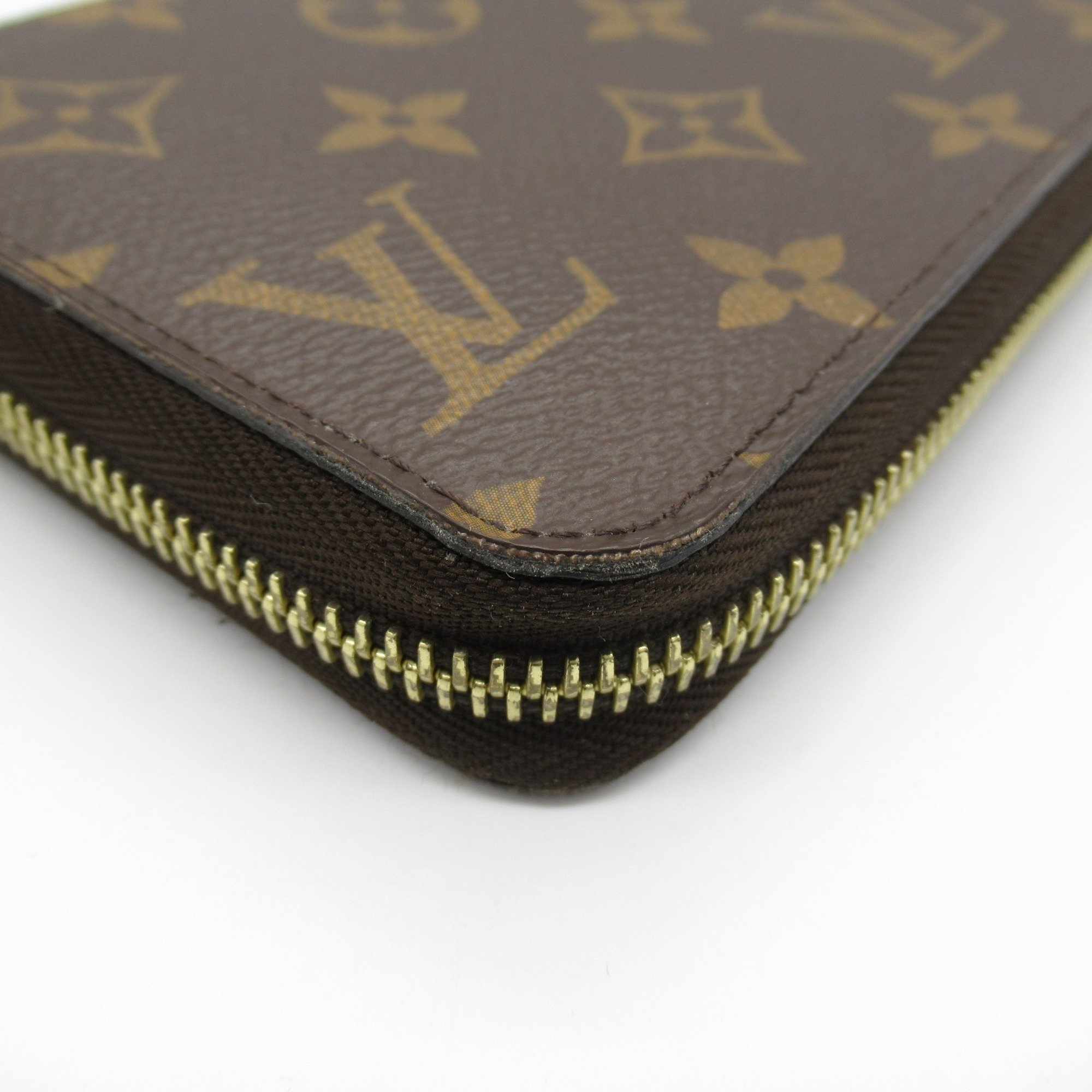 Louis Vuitton LOUIS VUITTON Zippy Wallet Round Long Coated Canvas Monogram Women's Brown M42616