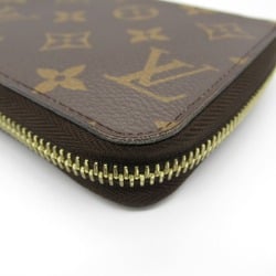 Louis Vuitton LOUIS VUITTON Zippy Wallet Round Long Coated Canvas Monogram Women's Brown M42616