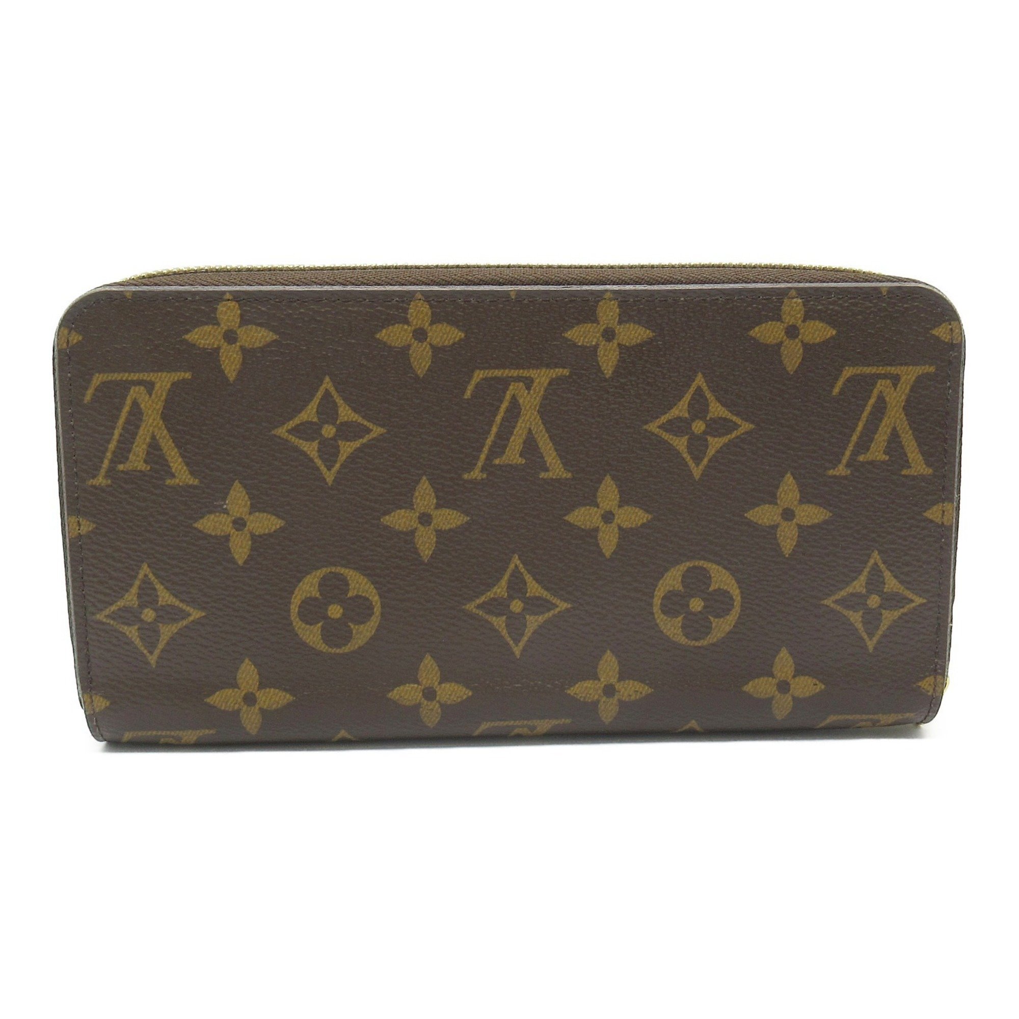 Louis Vuitton LOUIS VUITTON Zippy Wallet Round Long Coated Canvas Monogram Women's Brown M42616