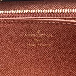 Louis Vuitton LOUIS VUITTON Zippy Wallet Monogram Round Long Coated Canvas Men's Women's Brown M42616